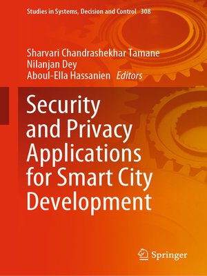 cover image of Security and Privacy Applications for Smart City Development